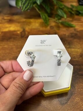 Bomb Party OG Howlite & Hematite Hoop Earrings